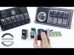 Dc 12v / 24v Otomotiv Rocker anahtarı Alüminyum 5 Pin