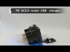 12v 24v USB şarj cihazı Rocker anahtarı Hızlı şarj soketi Su geçirmez Hızlı çift Pd Qc3.0 Arabalar için Tekne
