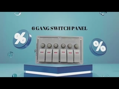 Değiştirme Paneli Tekne 6 Gang Değiştirme Paneli 12-24V Mavi LED Rocker On-Off İsteğe bağlı devre kesici