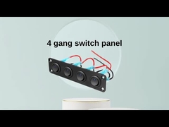 5 Gang Rocker Değiştirme Paneli 20A 3 Pin On Off 12V Yeşil Dönüştürme Değiştirici Arabalar Kamyonlar Tekneler