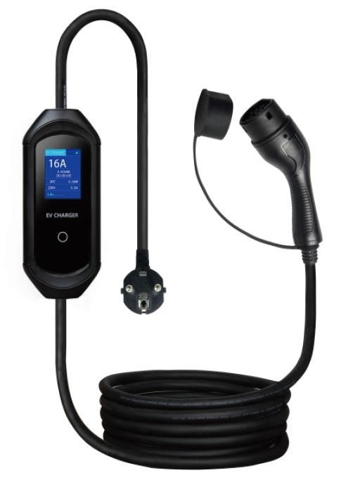 IP55 Tip 2 Taşınabilir EV Şarj cihazları 3.5KW 7KW Ev Hafif Kolay Kurulum