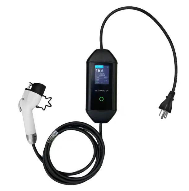 3.5KW 7KW ev taşınabilir EV şarj cihazları SAE J1772 IP54 koruma seviyesi