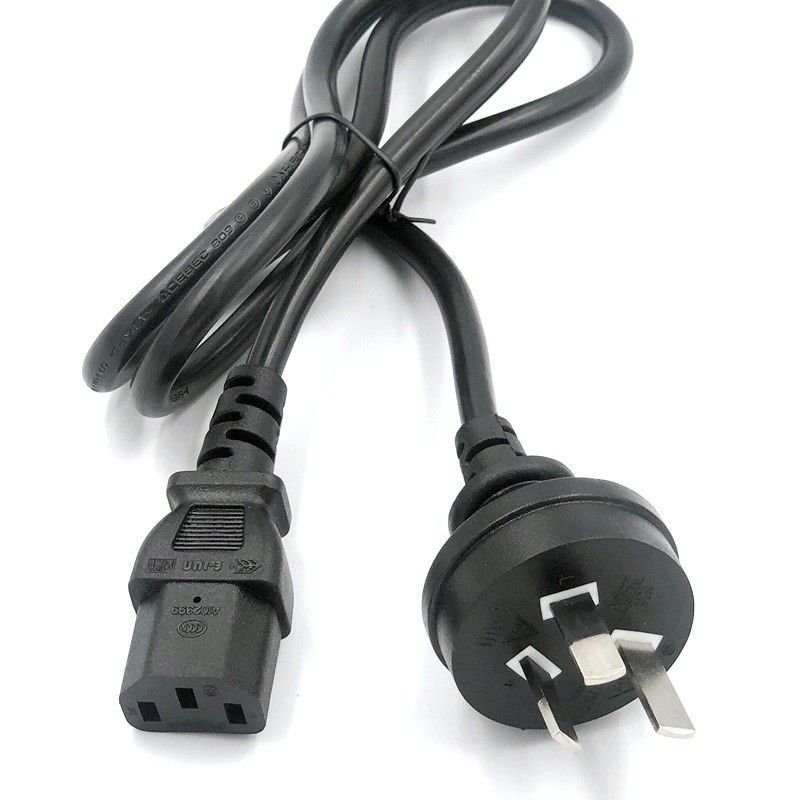 OEM Avustralya AC Güç Kabloları PVC Yalıtımlı 0.75mm SAA Uzatma Kablosu