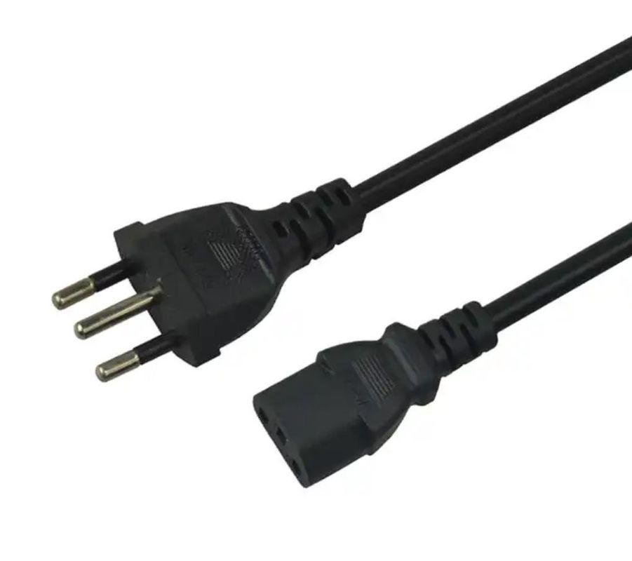 Özelleştirilmiş Brezilya Güç Kablosu 1,5m / 1,8m / 2m AC Güç Kablosu Kablosu
