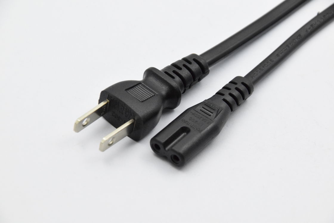 PVC NEMA Japonya Güç Kablosu Tipi C13 18awg Uzatma Güç Kablosu