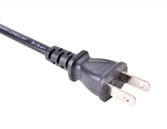 PVC NEMA Japonya Güç Kablosu Tipi C13 18awg Uzatma Güç Kablosu