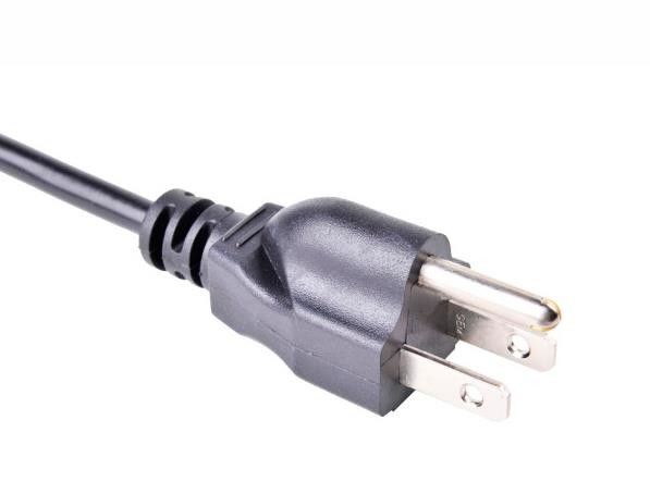 300V Japonya AC Güç Kabloları Üç Fişli 3 Çekirdekli Uzatma Güç Kablosu 18 Awg