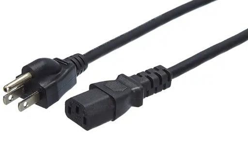 IEC ABD Güç Kabloları Su Geçirmez 250V 3 Pinli Bilgisayar Ac Güç Kablosu
