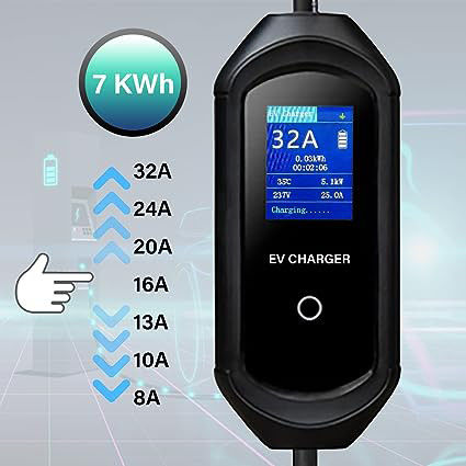 GBT 200-250V Seviye 2 3.5KW 7KW Taşınabilir Hızlı Şarjcı Toz geçirmez 5M 7M 10M Kablo