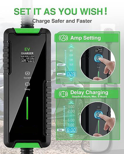 3.5KW 7KW EV şarj cihazı Duvar Kutusu Taşınabilir Seviye 1 EV şarj cihazı 32 Amp Duvar Montu