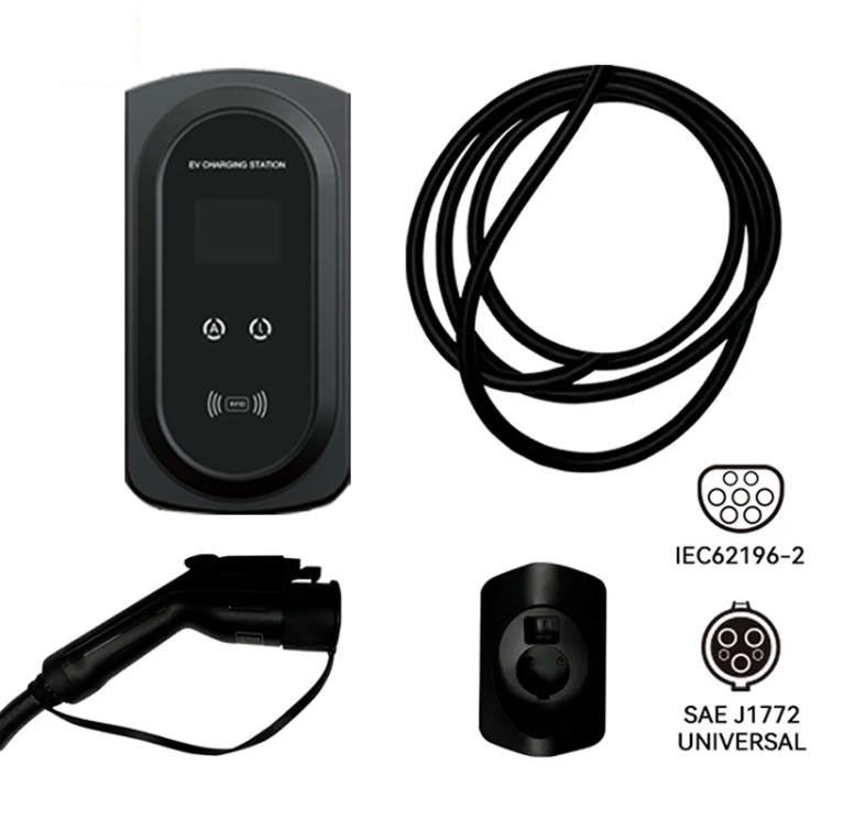 OEM 7Kw Elektrikli Elektrikli Araç Şarj Cihazı Wallbox Tip 2 EV Ev Şarj Cihazı Seviye 2