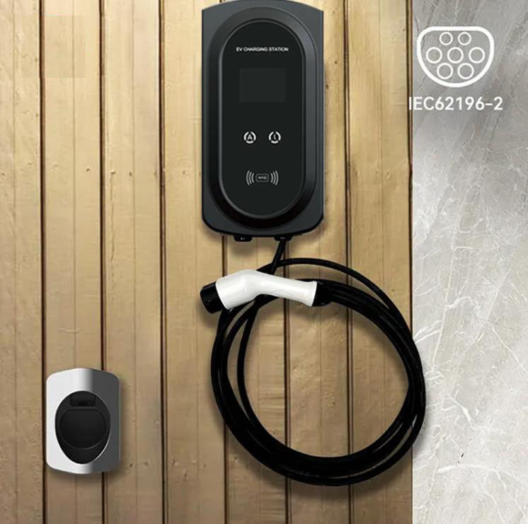OEM 7Kw Elektrikli Elektrikli Araç Şarj Cihazı Wallbox Tip 2 EV Ev Şarj Cihazı Seviye 2