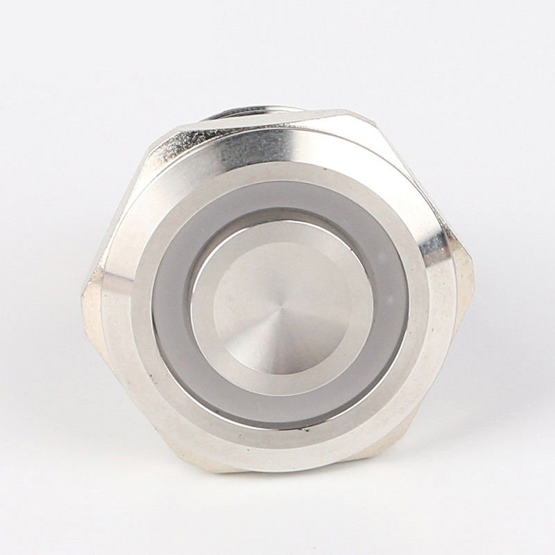 28mm Işıklı Metal Buton Anahtarları Yuvarlak 500V Halka Tipi LED