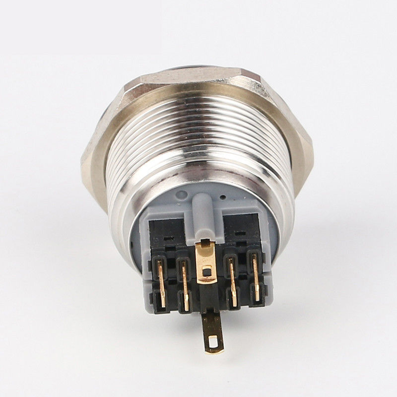 28mm Işıklı Metal Buton Anahtarları Yuvarlak 500V Halka Tipi LED