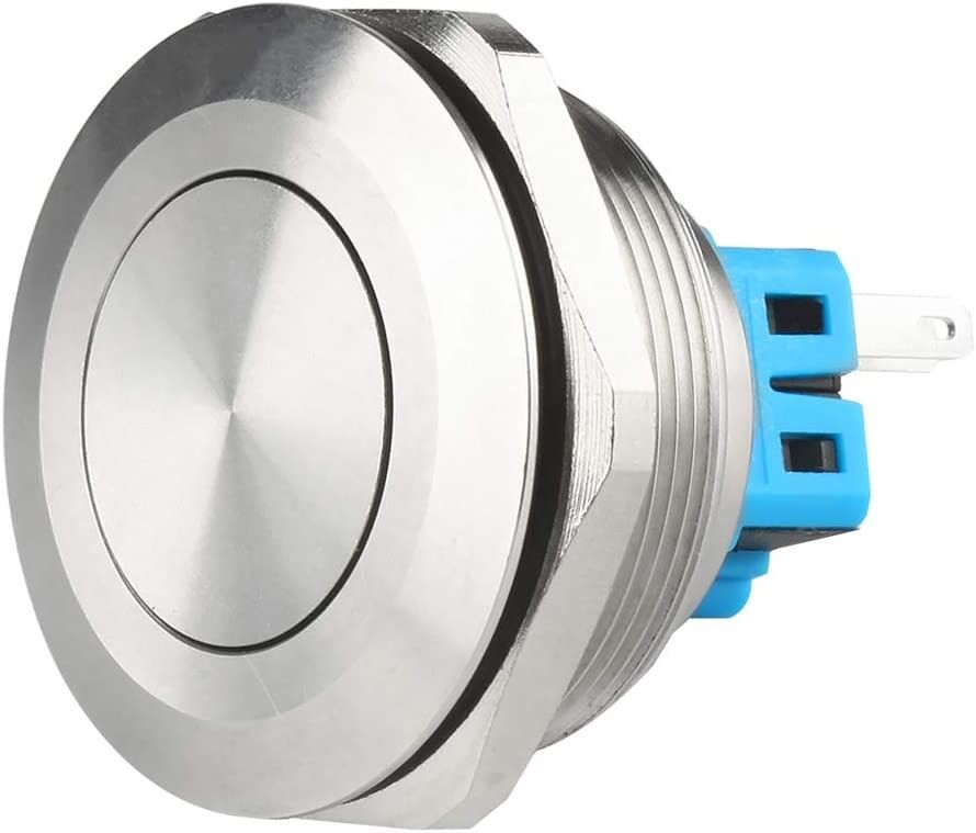 Güç Açma Kapama Metal Buton Anahtarları 30mm Işıklı Halka Tipi LED