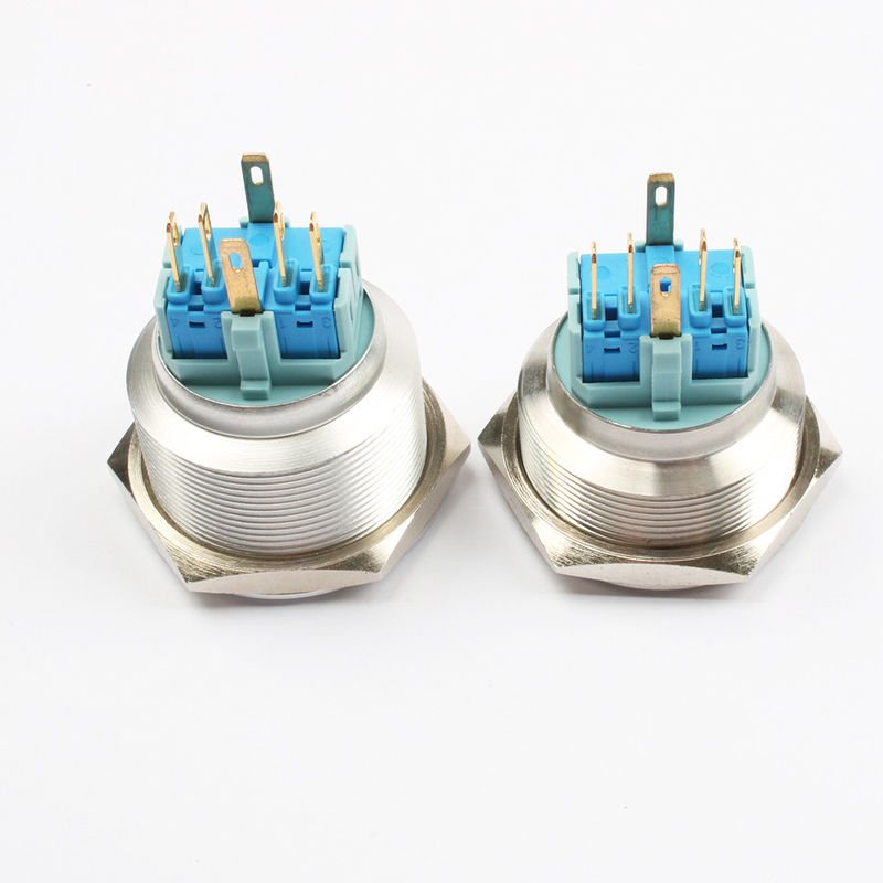 Güç Açma Kapama Metal Buton Anahtarları 30mm Işıklı Halka Tipi LED