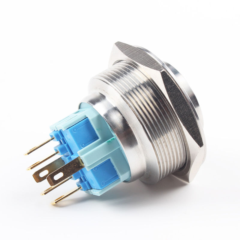 Güç Açma Kapama Metal Buton Anahtarları 30mm Işıklı Halka Tipi LED