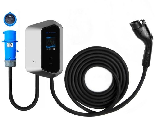 7KW 9KW 11KW 2.4 LCD Renkli Ekran Duvar EV Şarj cihazları Ip54 110-240V