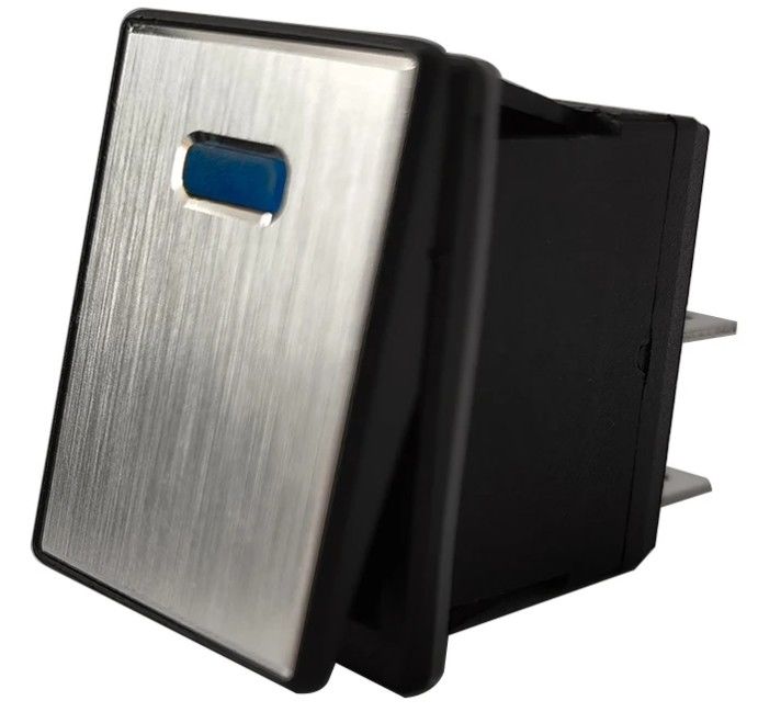 DC 12V 20A Dökme Düğmesi LED Metal Panel Alüminyum 4PIN ON OFF Rocker Anahtar Araç Tekne RV için