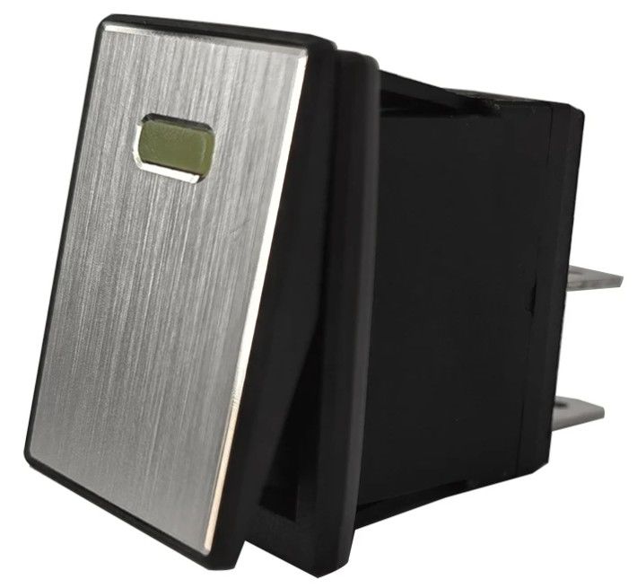 DC 12V 20A Dökme Düğmesi LED Metal Panel Alüminyum 4PIN ON OFF Rocker Anahtar Araç Tekne RV için