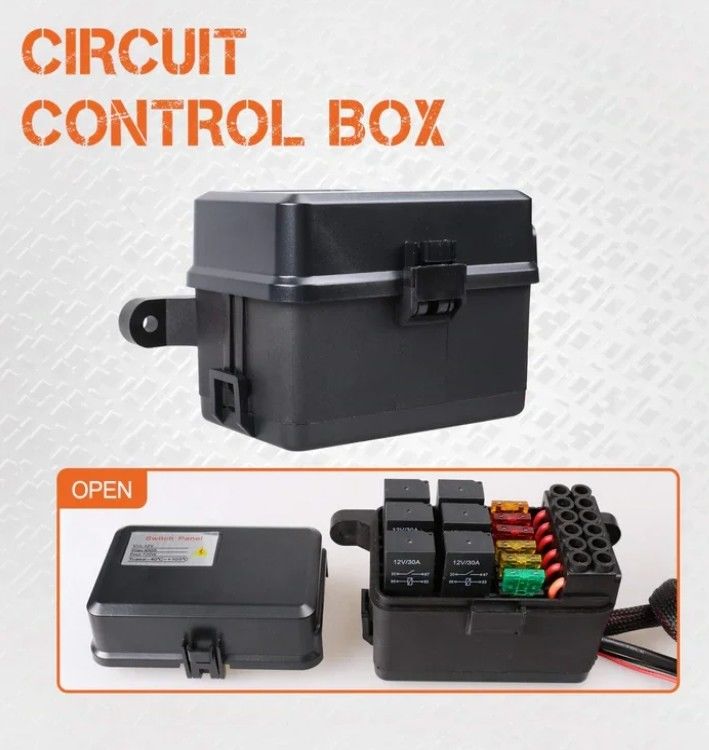 6 Gang 12V Led Switch Panel RGB Kit Otomatik APP ile Düzenlenebilir Evrensel Işık Çubuğu Kontrolörü