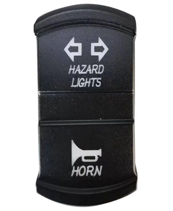 Yeni Stil Özel DIY Icon DC 12V 7Pin ON-OFF LED Mavi Işık Dönüş Sinyalı Rocker Değiştirici Araba 4X4 Tekne Kamyonlar için