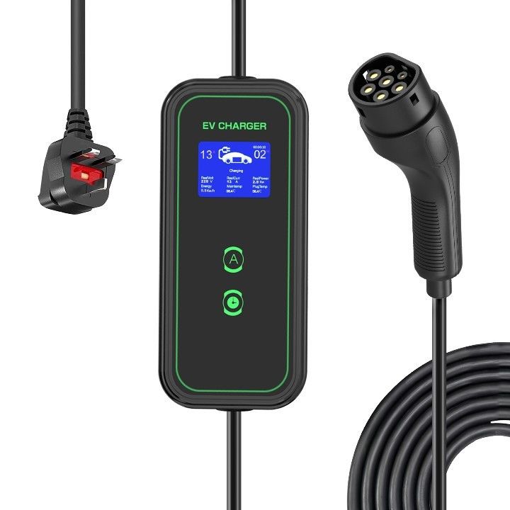 3.5KW 7KW 11KW Avrupa Standart Plug Type2 Taşınabilir AC Şarj Kablosu Ev Taşınabilir EV Şarj cihazı 7KW Tpe Ceket