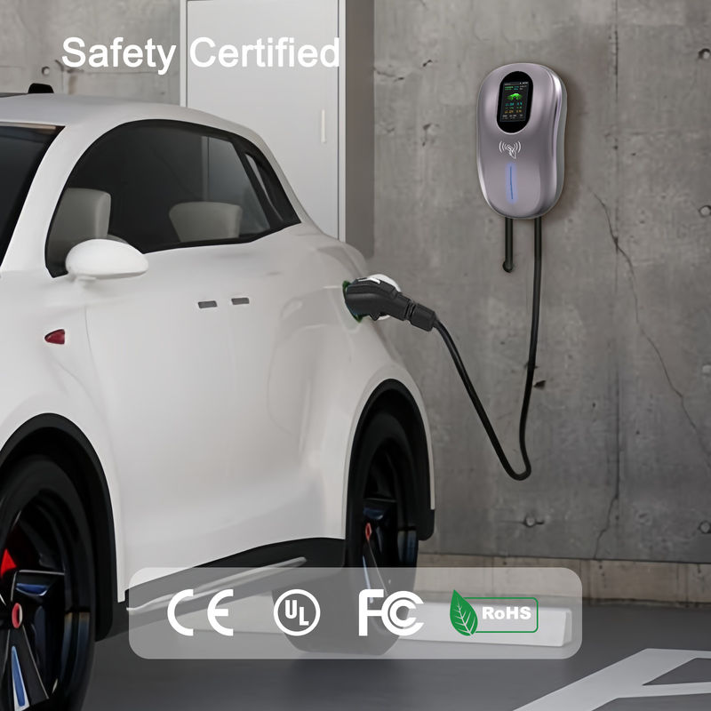 J1772 Duvar EV şarj cihazı 11kW Wallbox Elektrikli araba şarj cihazı Tip 1