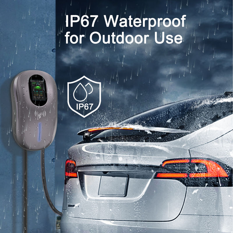 J1772 Duvar EV şarj cihazı 11kW Wallbox Elektrikli araba şarj cihazı Tip 1