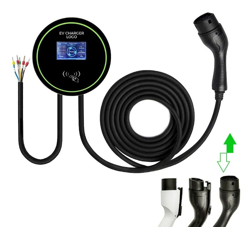 7kw 11kw 22kw AC EV şarj cihazı Tip 2 Wallbox Hızlı Elektrikli Araç Araba Şarj istasyonları