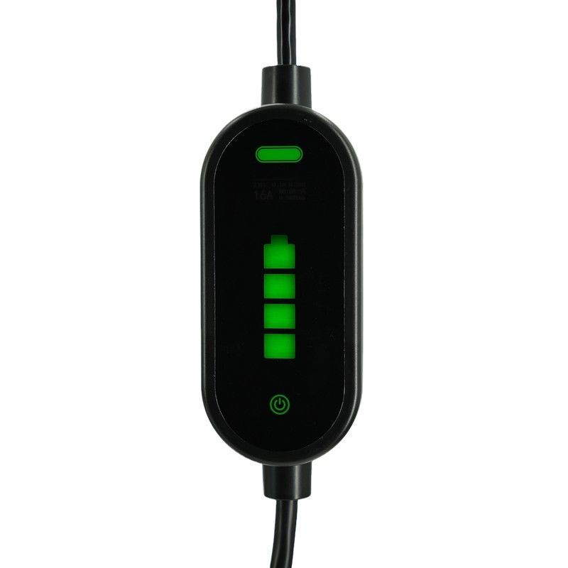 Portatif EV şarj cihazları 7KW Tpe Ceket IEC 62196 Type2 2.4 Quot LCD CE TUV ROHS