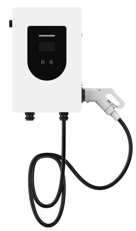 30kW IP54 CCS Duvar Montajlı DC EV Şarj İstasyonu 4G Ethernet 5M CHAdeMO DC EV Şarj İstasyonu