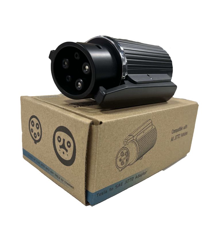 240v Tip 1 Tesla Adaptörü 60a J1772 Tesla Arabası için Portatif AC EV Şarj Adaptörü