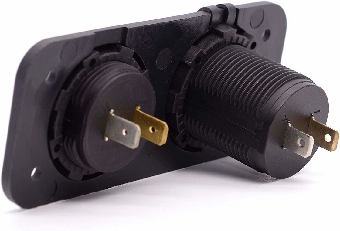 DC 12V 24V LED Dijital Voltmeter Çift USB Çıkış Güç Soket Paneli 3.1A Şarj cihazı