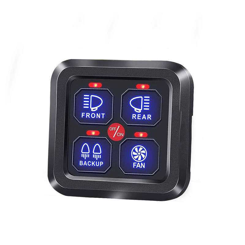 4 Gang Ford Değiştirici Panel Devre Kontrol Sistemi Relay Sistemi / Silge Işıkları ile Rocker Değiştirici