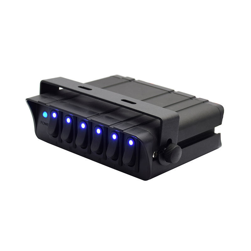 6 Gang Rocker Değiştirme Kutusu SPST On/Off Rocker Toggle Switch Panel 30Amp Max 12 AWG Kablolar