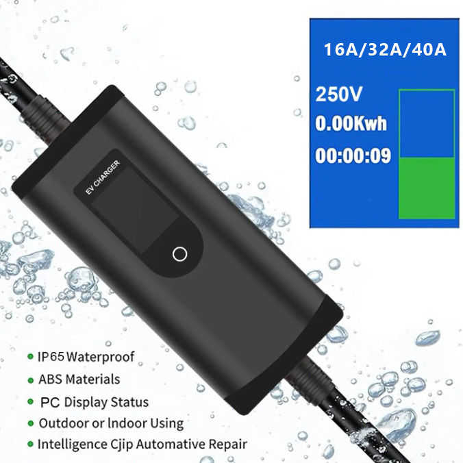 Yeni 32A 7kW GBT EV şarj cihazı Elektrikli Araç Hızlı Şarj İstasyonu EVSE Taşınabilir EV şarj cihazı