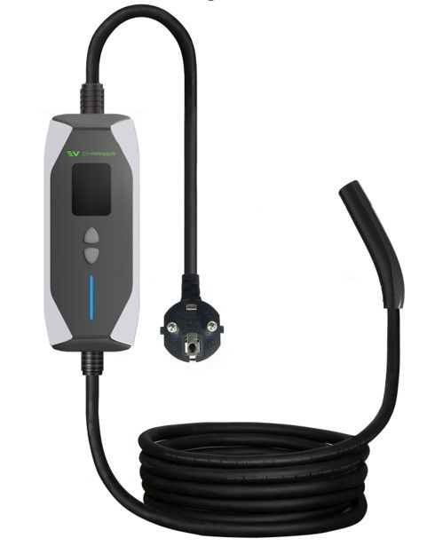 Taşınabilir Tesla NACS LCD Ekranı 16A 32A Elektrikli Araba Hızlı Şarj İstasyonu Taşınabilir EV Şarj cihazı