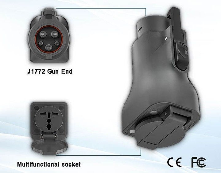 Araç Yükleme Adaptörü J1772 Plug Ev Bağlantı Adaptörü Ev Serbestleme Sokak J1772