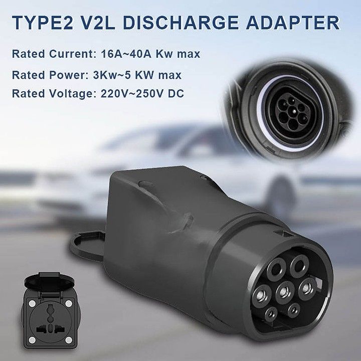 V2l Bağlantısı Ev Serbestleştirme Serbestleştirme V2l Araç Yüklemek için Tip 2 V2L Adaptörü