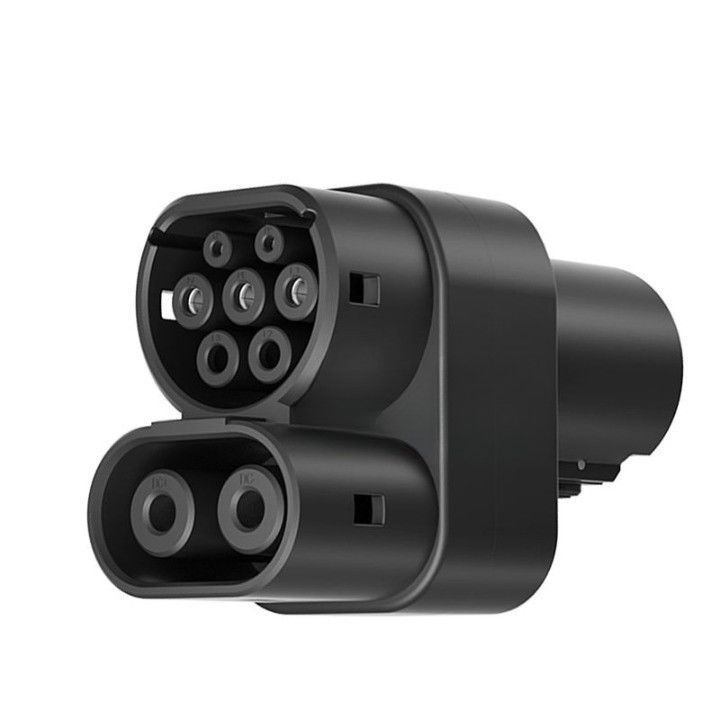 Tesla'dan Ccs 2 Adaptörü 200A Elektrikli Araç Dc Ev Araba Şarj Aygıtı Plug Connector Adaptörü