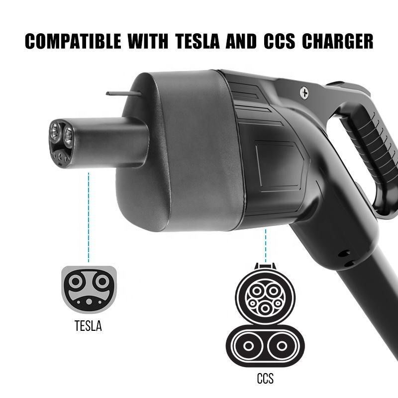 DC Bağlantısı CCS1 ile Tesla EV şarjı Hızlı 250KW Tesla Şarj Adaptörü için
