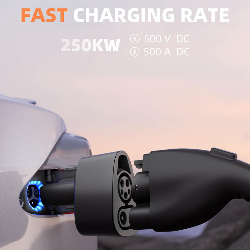 DC Hızlı Şarj J1772 CCS1 Tesla EV Şarj Adaptörü için Tesla Model S / X / 3 / Y