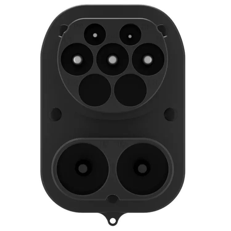 Avrupa CCS2 ile Tesla elektrikli araba şarjı CCS2 DC adaptörü TESLA için AC+DC