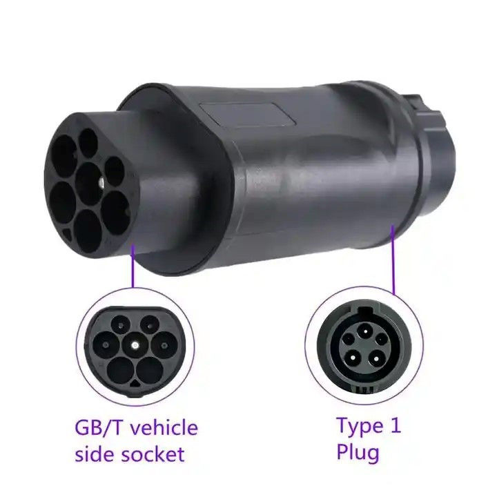 Ev Adaptörü Şarj Yığın Elektrikli Araç J1772 32a Tip 1 Ev Şarj Yöneticisi J1772 GB/T Adaptörüne