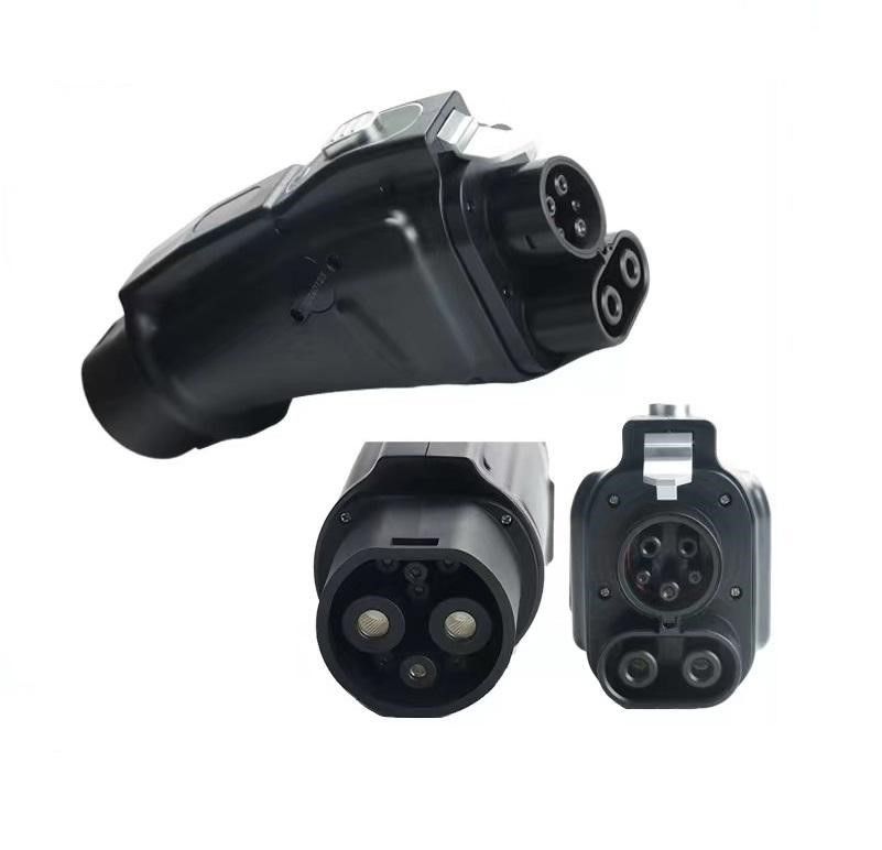 DC Şarj EV Adaptörü CCS1 GBT konektörüne Ev Hızlı Şarj Plug 200a Dc Combo Adaptörü