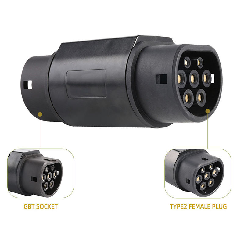 EVSE Şarjı için yeni enerji şarjı konektörü 32A AC Type2 To GBT adaptörü