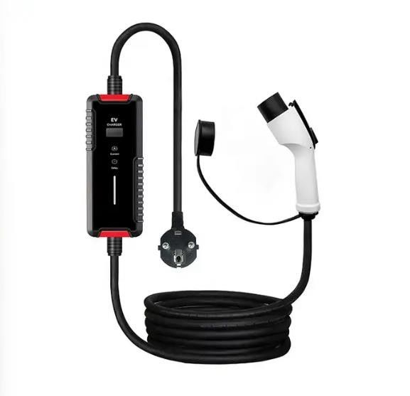 Yüksek Kaliteli Elektrikli Hızlı Tip2 Ev Şarj Aracı 8-32a Ekran Düzenleyici ile taşınabilir ev şarj aracı