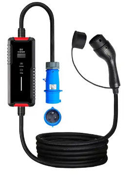Yüksek Kaliteli Elektrikli Hızlı Tip2 Ev Şarj Aracı 8-32a Ekran Düzenleyici ile taşınabilir ev şarj aracı