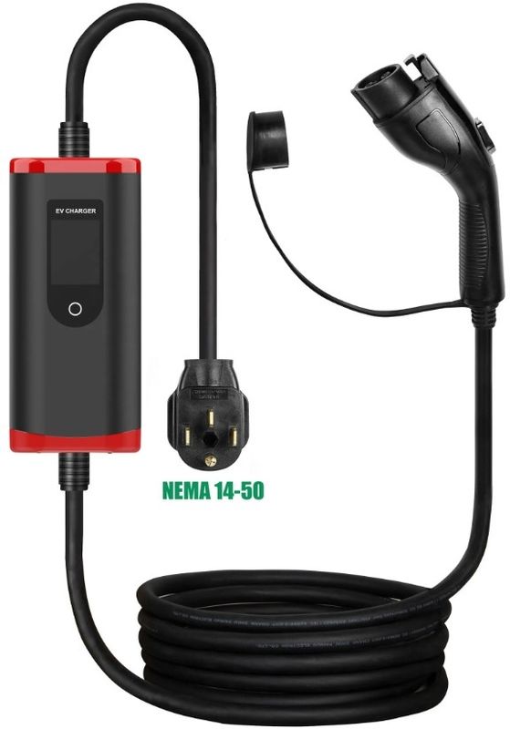 Fabrika 8a-32a Düzenlenebilir SAE J1772 TYPE1 Hızlı Elektrikli Araba Şarj cihazı Taşınabilir Ev Şarj cihazı
